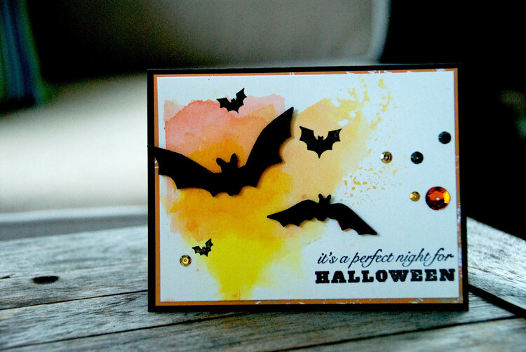 Halloween Card - Bats