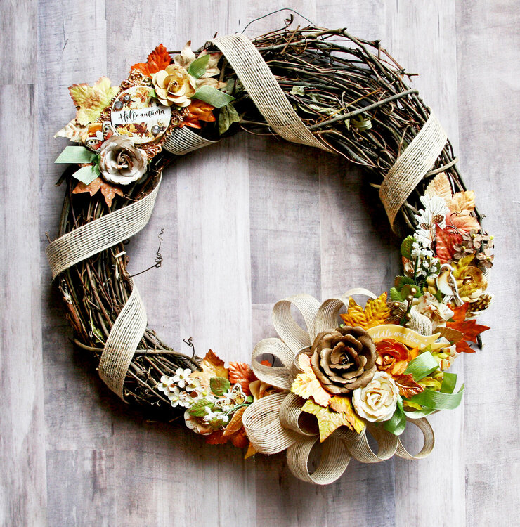 Amber Moon Fall Wreath