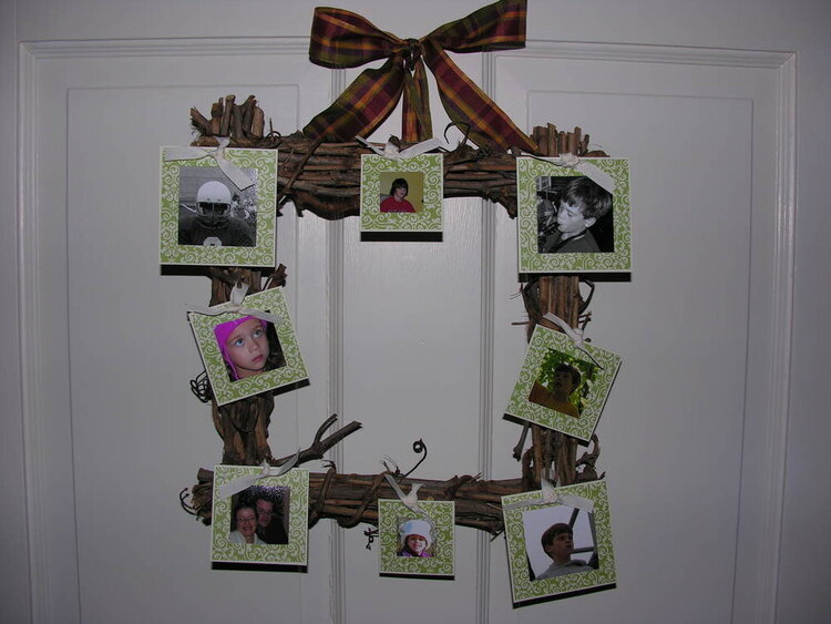 Photo Display Wreath