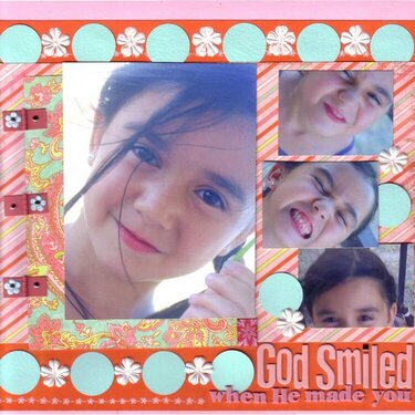 God Smiled When He Made You - DT Layout