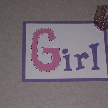 Girl Stencil for Girly Girl Swap