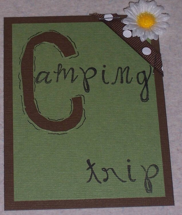 Camping Stencil