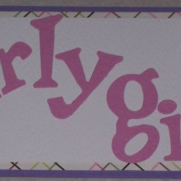 Girly Girl Title for Girly Girl Swap
