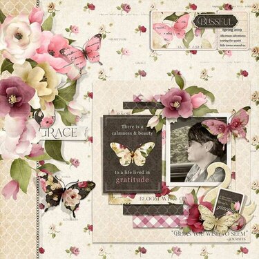 Vintage Scrapbook Page Layout To Celebrate Inner Beauty