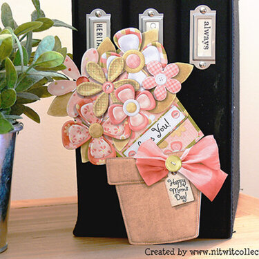 Mother&#039;s Day Flower Pot Card