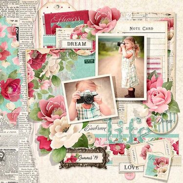 Vintage Floral Layout Idea for So Many Occasions