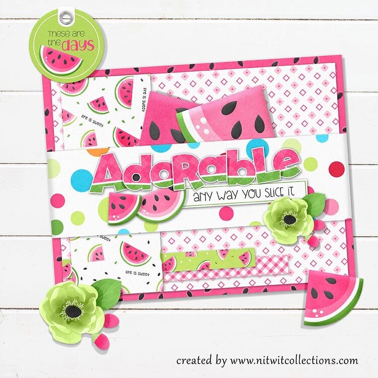 "Adorable" Summer Birthday Card
