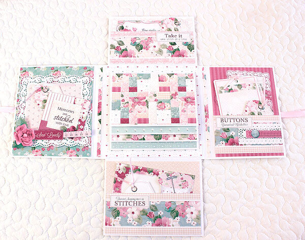 Quilt and Sewing Themed Mini Album