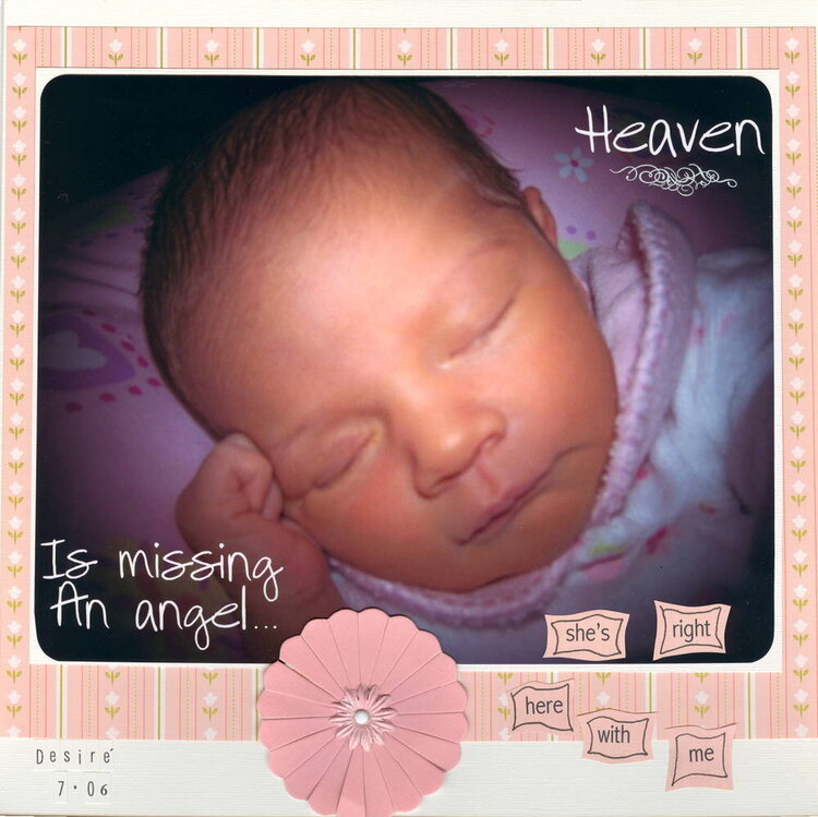 HEAVEN IS MISSING AN ANGEL