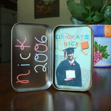 Nick&#039;s Graduation Tin