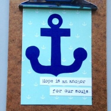 Hope is an anchor