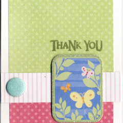 butterfly thank you card