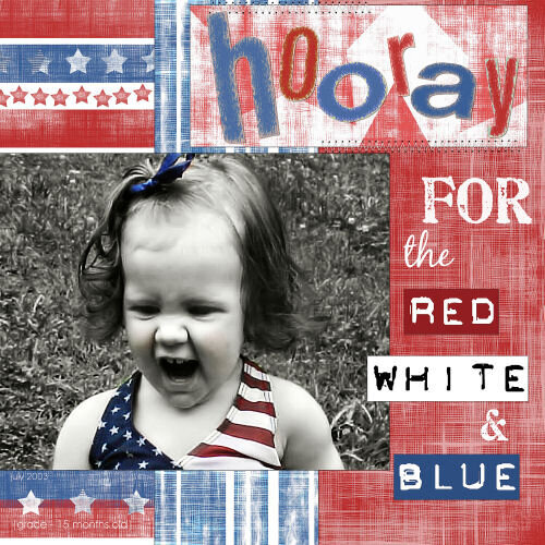 Hooray for the red, white, &amp; blue