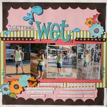 getting wet at the mall *Back Porch Memories kit club*