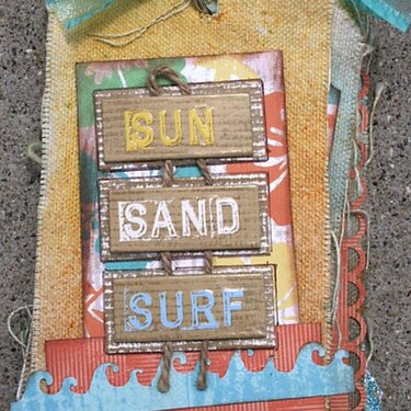 Sun, Sand, Surf canvas mini *Back Porch Memories*