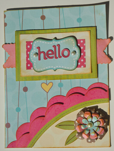 Hello Card {My Little Shoebox}
