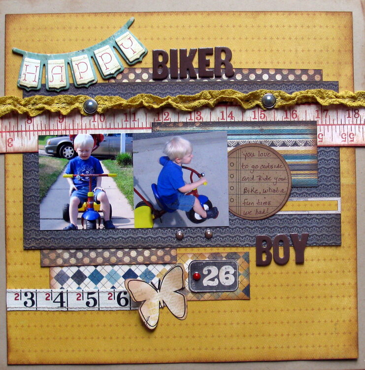 Happy Biker Boy