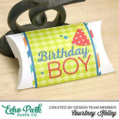 Echo Park Paper: Birthday Boy Pillow Box