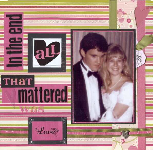 In the end all that mattered was love