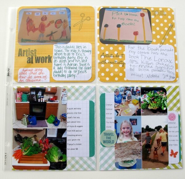 6x6 Pads in my Project Life pages