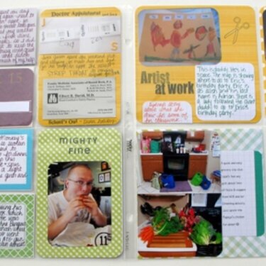 6x6 Pads in my Project Life pages