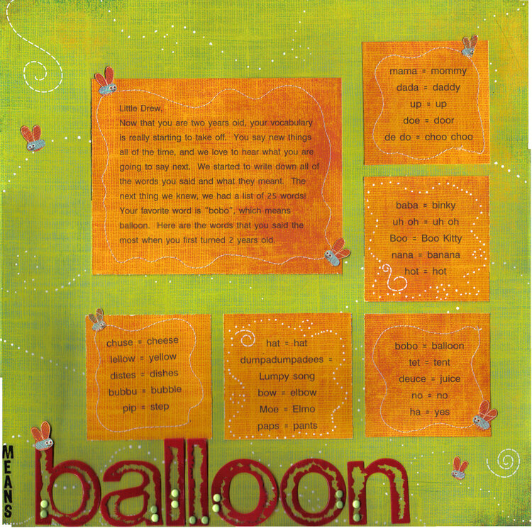 Bobo means balloon ~ right side
