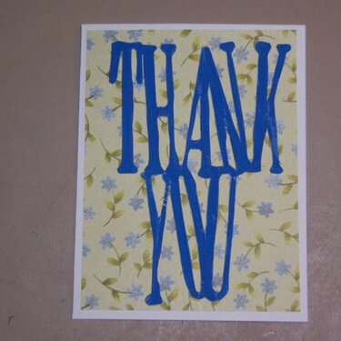 thank you card