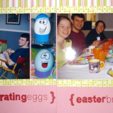 decorating eggs / easter breakfast