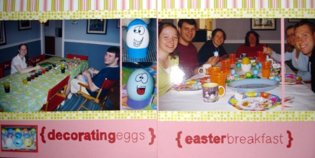 decorating eggs / easter breakfast