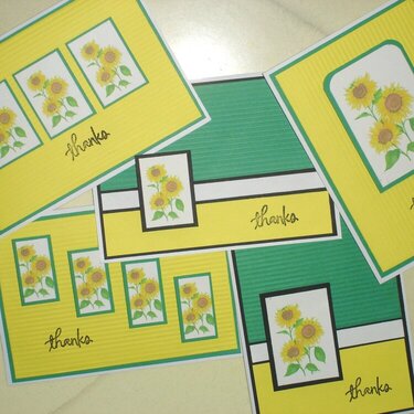 Sunflower Thank-You Cards