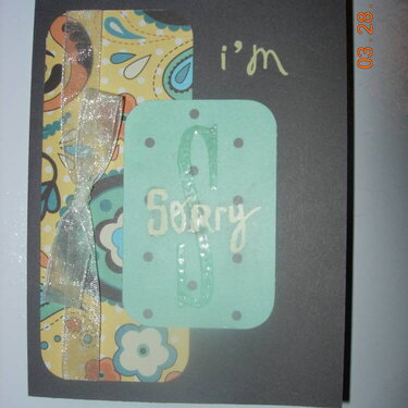 I&#039;M SORRY CARD