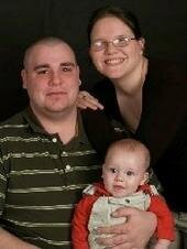 My son his girlfriend and my grandson