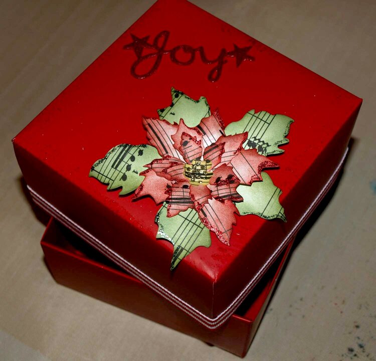 Poinsettia joy box