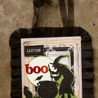 Boo wall hanging