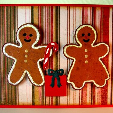 gingerbread couple _ card