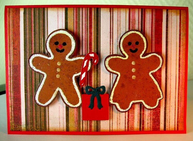 gingerbread couple _ card