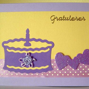 lilac birthday card