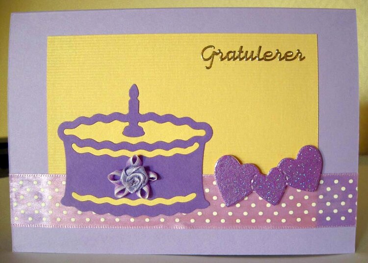 lilac birthday card