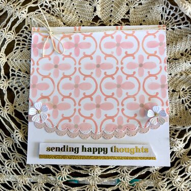 Sending happy thoughts card