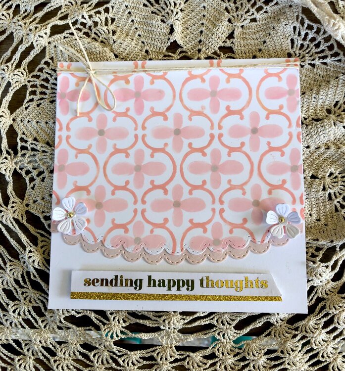 Sending happy thoughts card