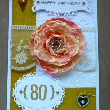 80th birthday card
