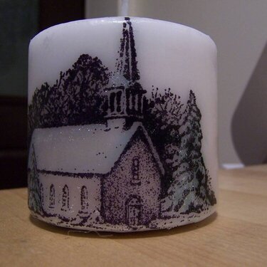 Stamped Candle