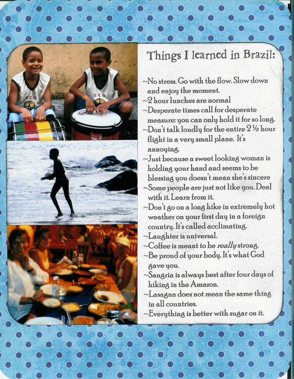Things I learned in Brazil