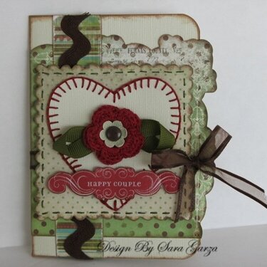 Happy Couple Gift Card/Money Holder - Front