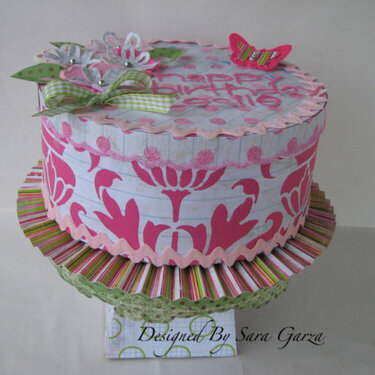 Pink Paislee - Bday Cake {Side View}