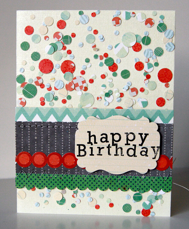 Happy Birthday card **Studio Calico Story Hour kit**
