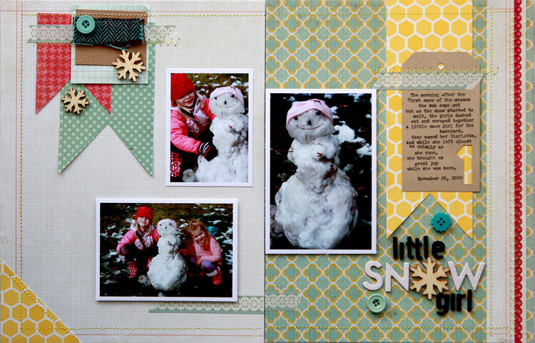 Little Snow Girl  **Studio Calico Brooklyn Flea kit**