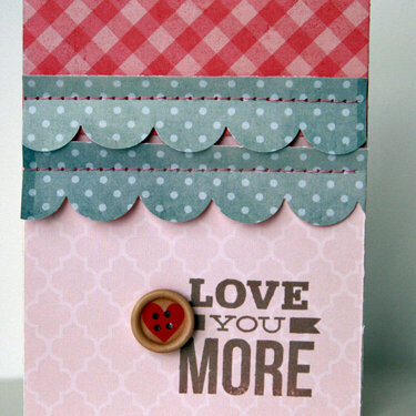 Love you More card  **Studio Calico City of Lights kit**