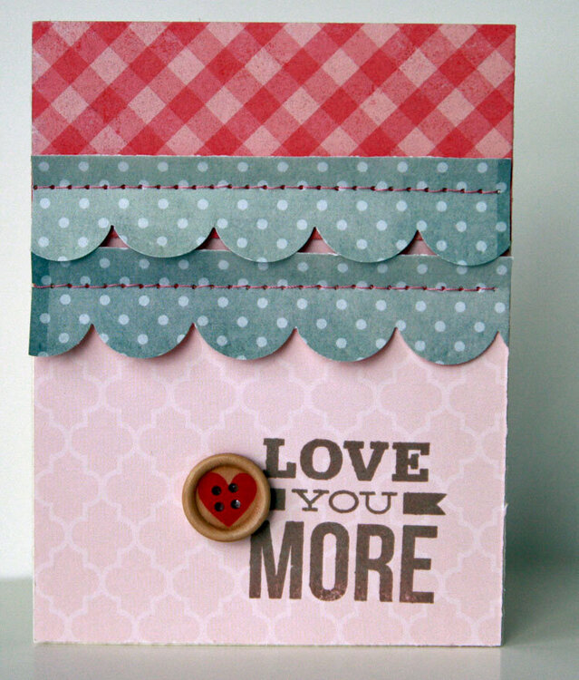 Love you More card  **Studio Calico City of Lights kit**