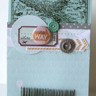 This Way Card  **Gossamer Blue August kit**